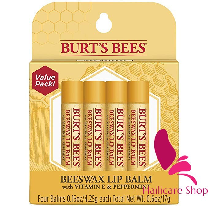 [Nhập Mỹ] Son Dưỡng Môi Burt’s Bees Moisturizing Lip Balm