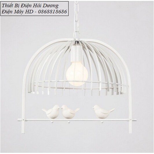 Đèn thả trần lồng chim trắng TN215 - Decor trang trí căn phòng - Bảo hành 12 tháng