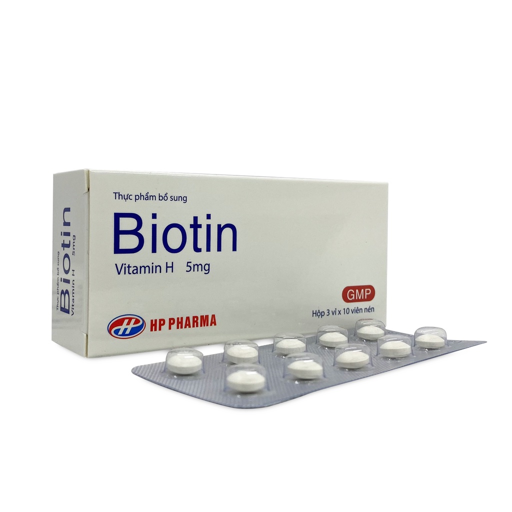 Viên Uống Biotin - Vitamin H Chống Rụng Tóc Giúp Tóc Và Móng Chắc Khoẻ