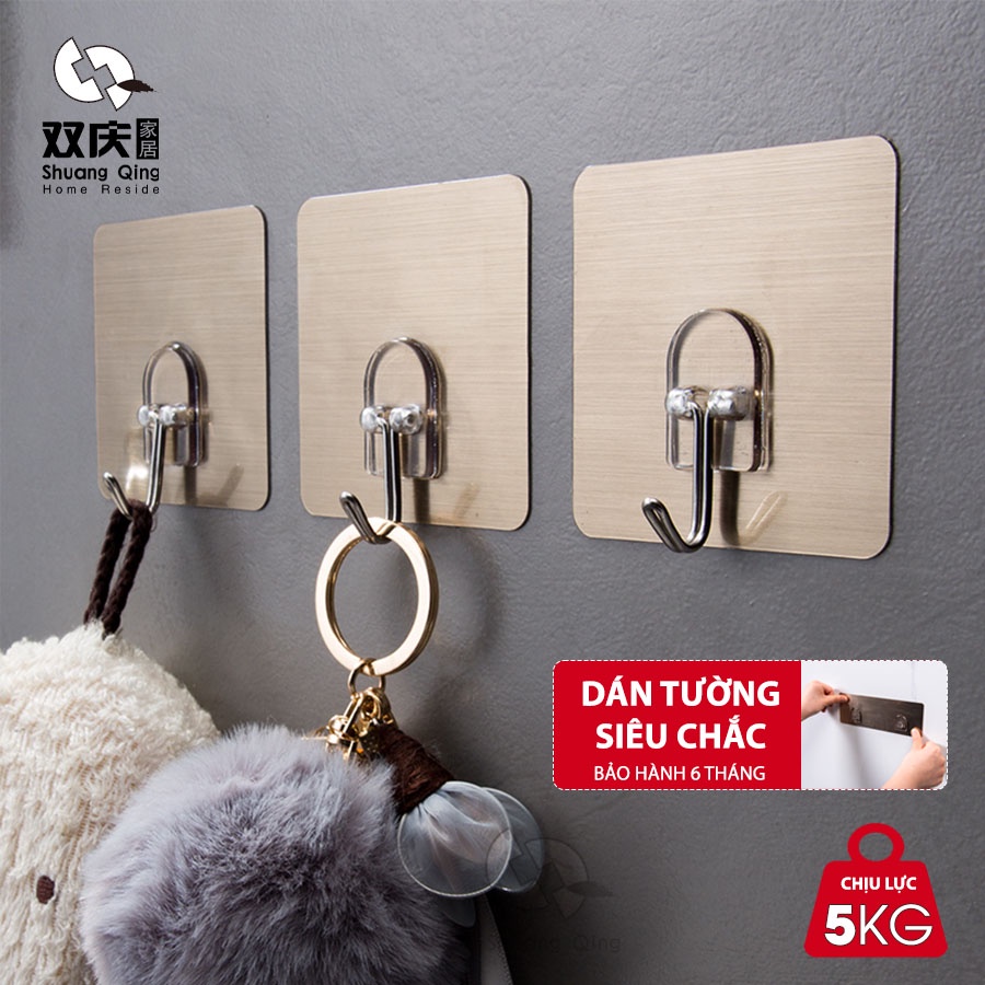 Móc Câu Dán Tường SHUANGQING Chịu Lực 5KG Cao Cấp SQ-4007