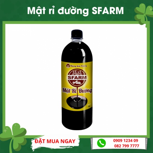 Mật rỉ đường SFARM ủ phân hữu cơ chai 1 Lit