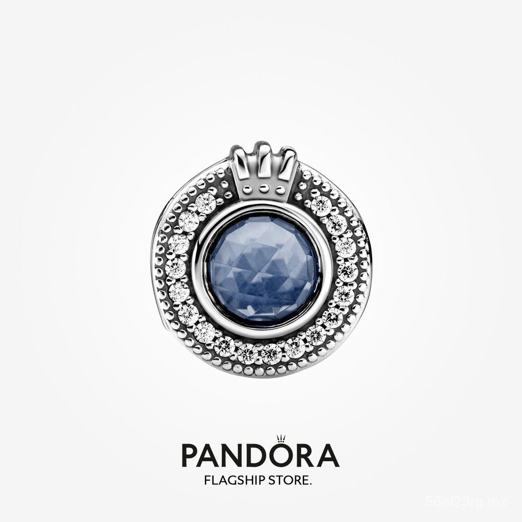 Pandora Vương Miện Hoặc Charm Màu Xanh Sáng