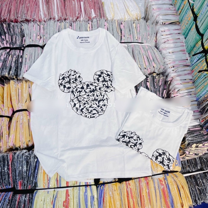 Áo thun giấy cổ tròn hình in-hình thật. alohashop91