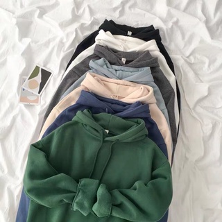 Áo Hoodie trơn nỉ chần bông dày dặn video (ảnh shop quay chụp)