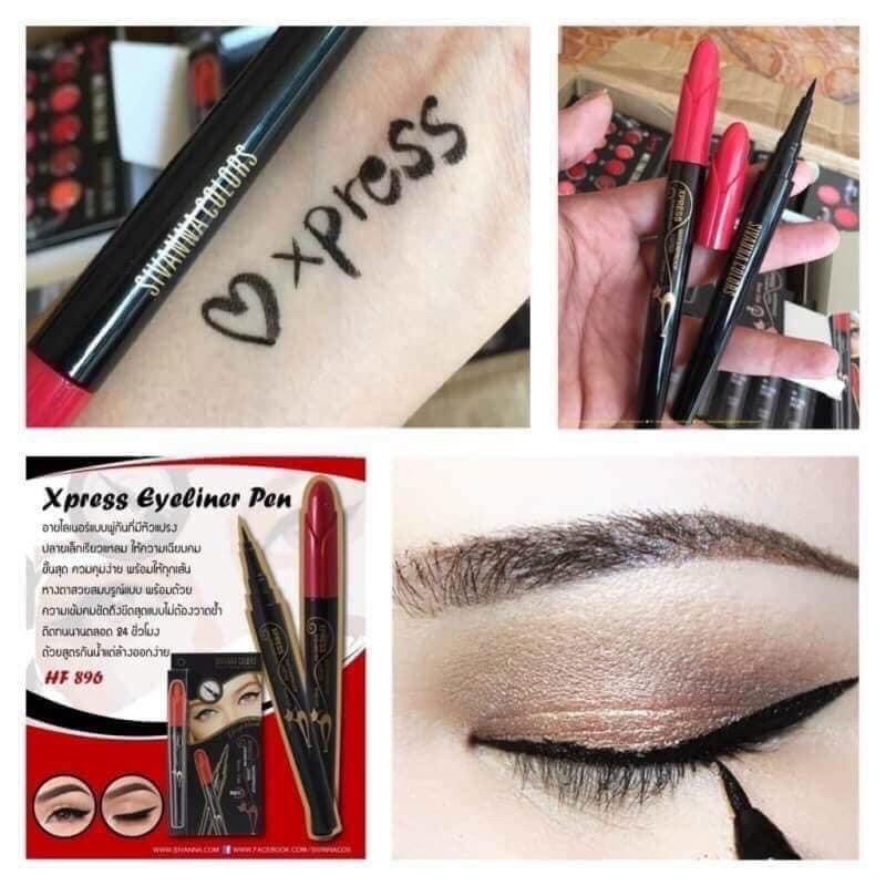 Kẻ mắt Sivanna bút kẻ mắt nước không trôi không lem Xpress Eyeliner Rose Cat siêu dễ vẽ | BigBuy360 - bigbuy360.vn