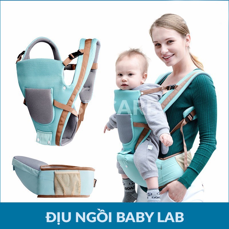 [CAO CẤP] Địu ngồi cho bé Baby Lab 6 tư thế có Đỡ Cổ cho bé