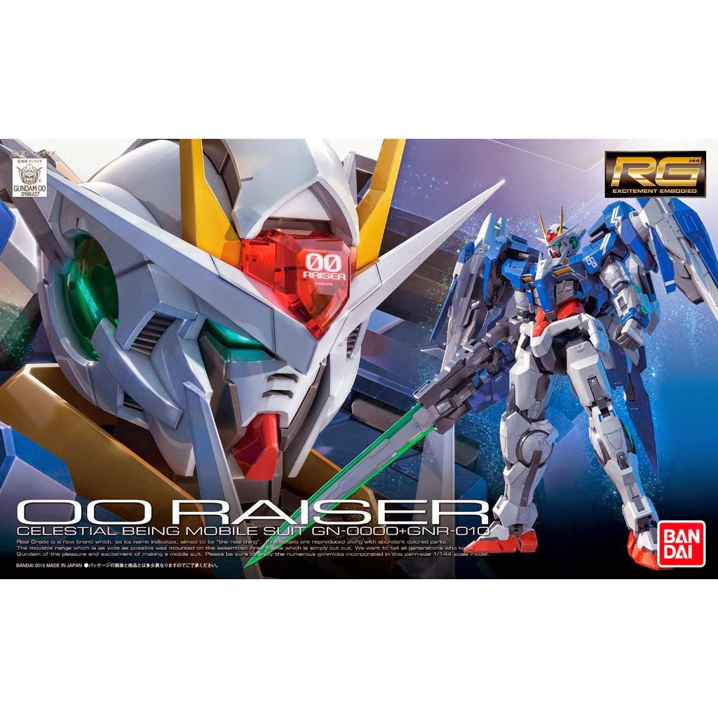 RG 18 1/144 GN 00 Raiser - Chính hãng Bandai Nhật Bản