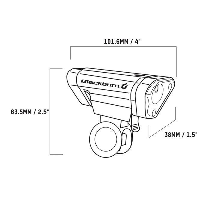 [CHÍNH HÃNG] ĐÈN TRƯỚC XE ĐẠP BLACKBURN LOCAL 50