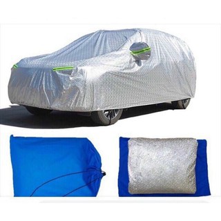 Bạt phủ oto tráng nhôm 3 lớp phản quang bảo vệ xe tránh mưa nắng