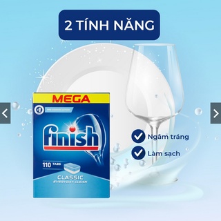 Bán Viên rửa chén Finish classic Dùng Cho Máy Rửa Chén Bát Viên Rửa Bát Finish 110 viên