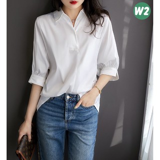 Áo sơ mi trắng công sở sang trọng - White2
