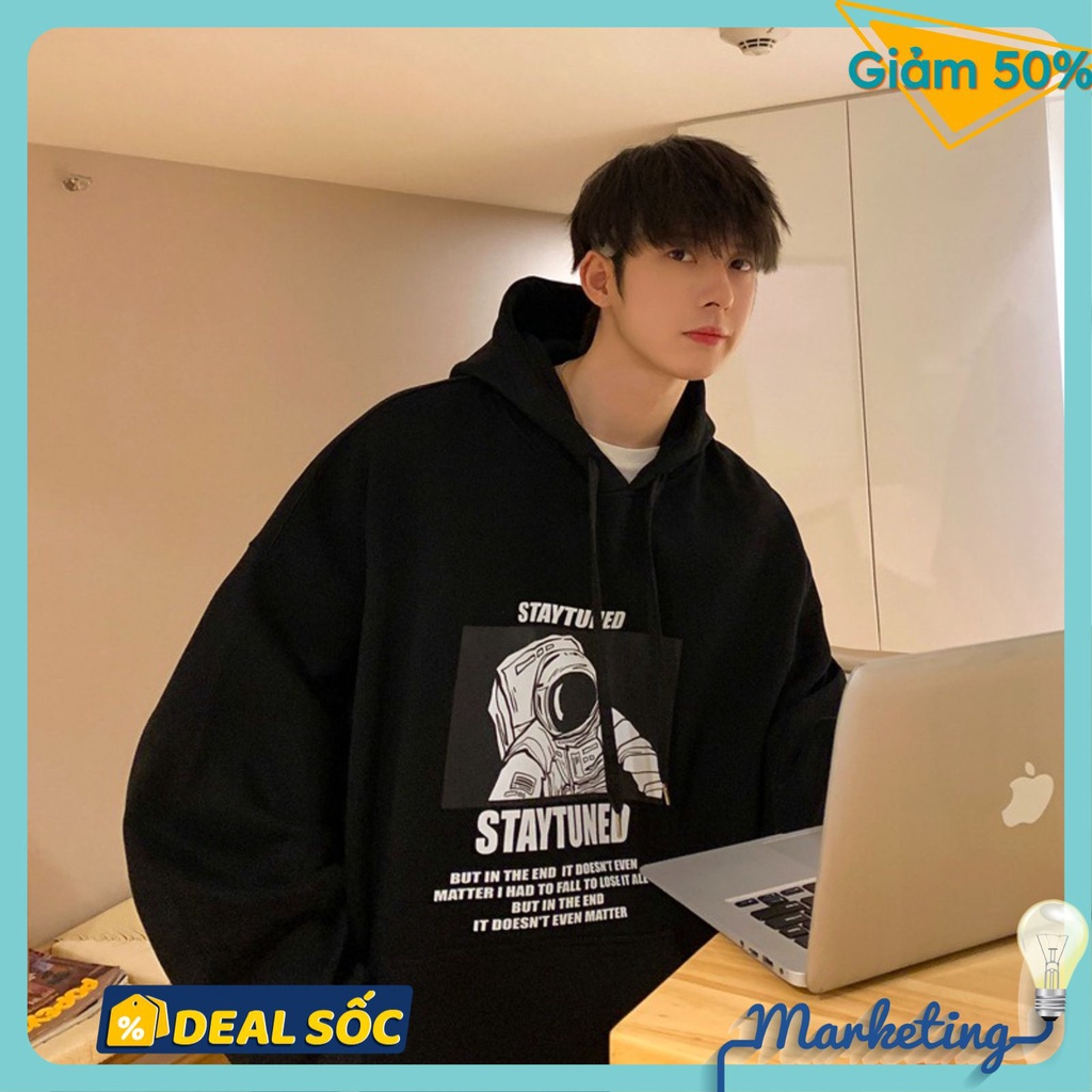 Áo Hoodie nam nữ phong cách ovesize nỉ siêu đẹp vải dày from rộng Unisex | BigBuy360 - bigbuy360.vn