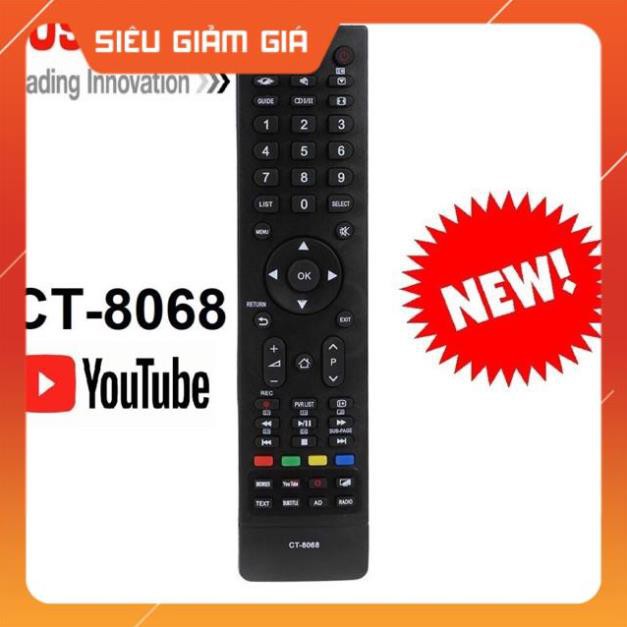 Điều Khiển TV Remote Tivi TOSHIBA Smart CT-8068 CÓ NÚT YOUTUBE HÀNG ZIN ĐẸP