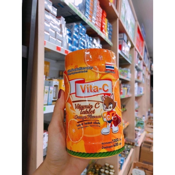 Kẹo vita c thái lan hũ 1000 viên