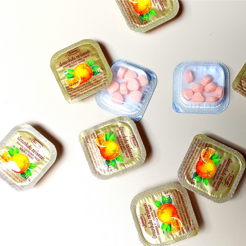 Kẹo C hương cam Thái Lan hộp 2.8g