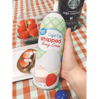 Kem tươi Whipping cream dạng xịt ăn kiêng không đường