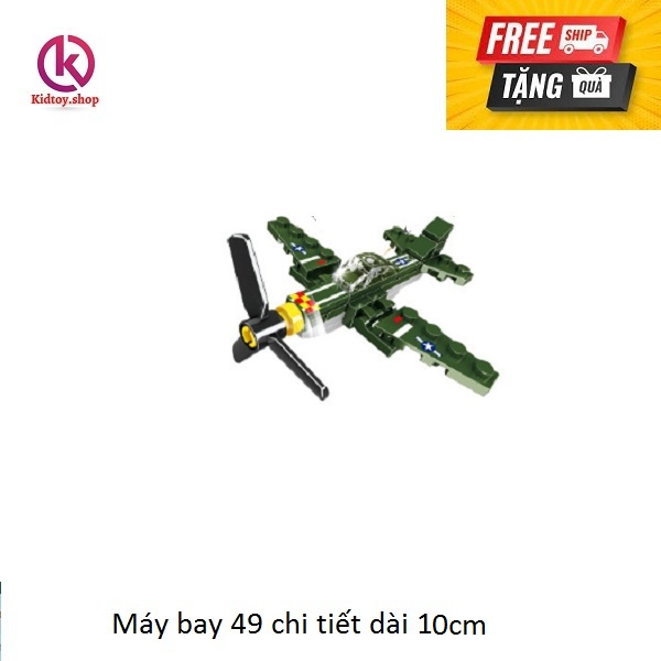 Đồ chơi xếp hình lego,đồ chơi lắp ráp máy bay chiến đấu 53CT 12cm,hộp cartoon chất liệu nhựa cao cấp,tặng quà hấp dẫn