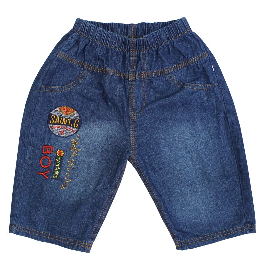 Quần Short Jean giả túi mềm cho bé Trai - Mẫu ngẫu nhiên size 15-30kg