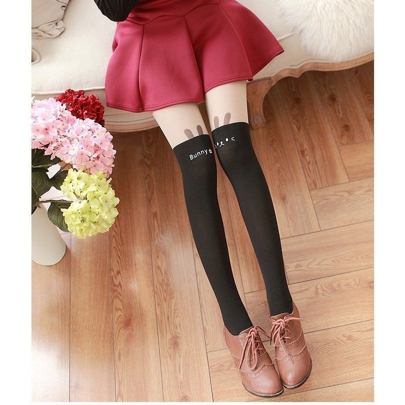 Quần tất giả bốt cho bé gái in các nhân vật hoạt hình mickey và kitty