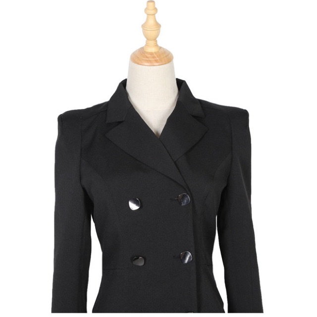 Đầm vest xoè xếp ly qccc