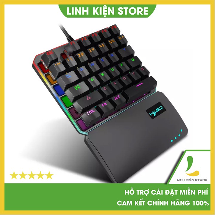 [Mã 77ELSALE hoàn 7% đơn 300K] Bàn phím cơ 1 tay HXSJ V200 - Chơi game PUBG, Liên Minh Huyền Thoại, Đột Kích, Dota 2