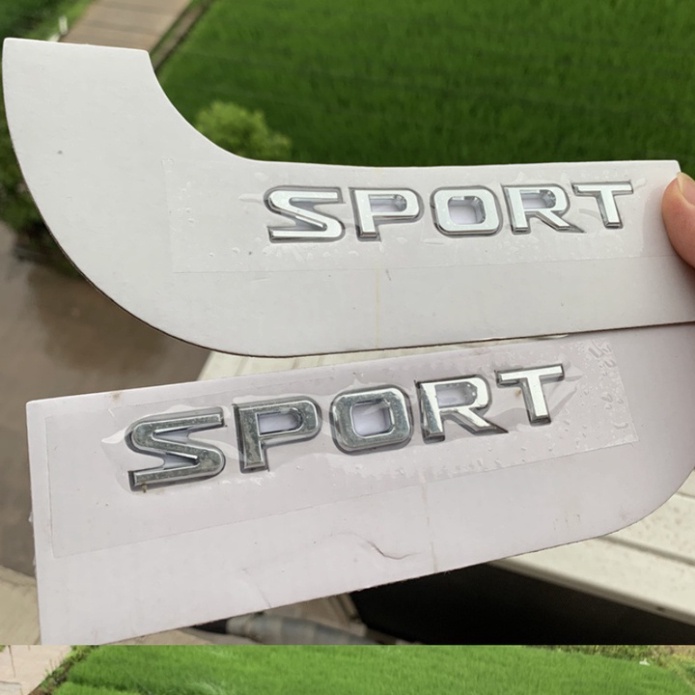 [GIÁ SỐC - HÀNG CHÍNH HÃNG] Bộ Decal tem chữ Super Sport dán đuôi xe và hông xe ô tô - Mã LXSP