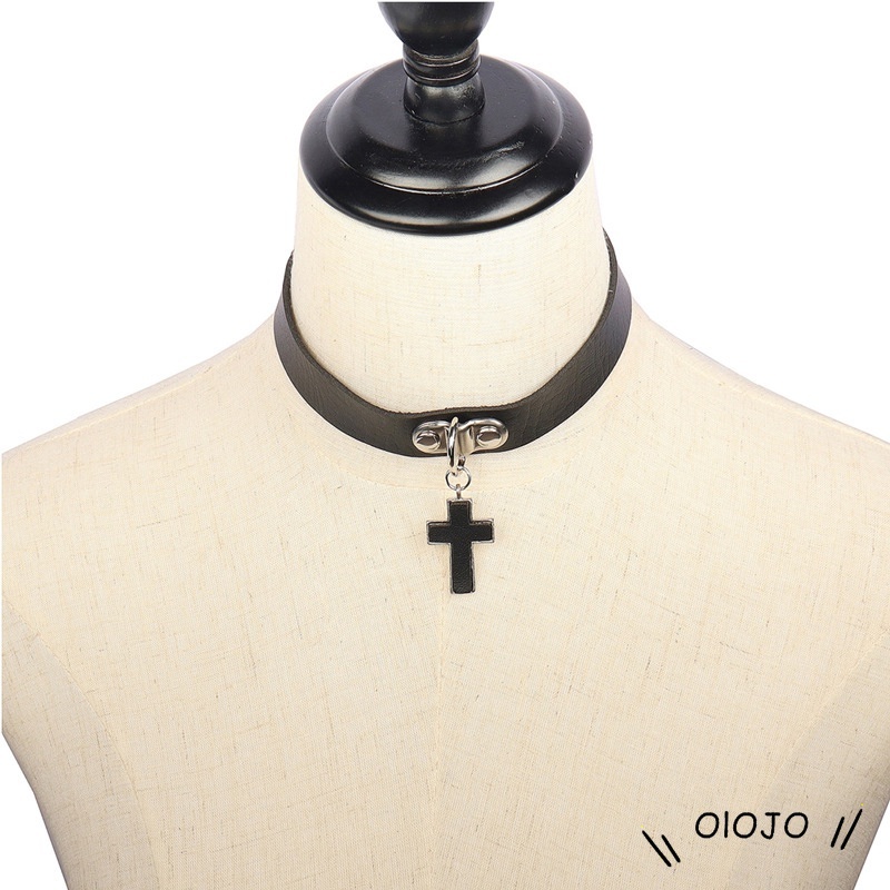 Harajuku Punk Rock Gothic Sexy Pu Da Trái tim Tròn Spike Đinh tán Cổ áo Choker Vòng cổ Body 100% Đồ trang sức Thủ công Quà tặng Đảng-OLO