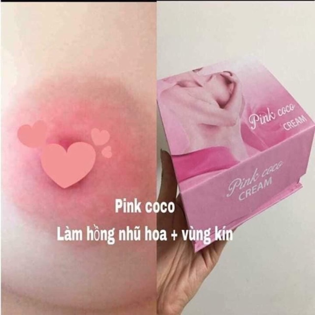 ✅  - Pink coco, Kem làm hồng nhũ hoa và vùng kín, ngừa thâm của Mỹ