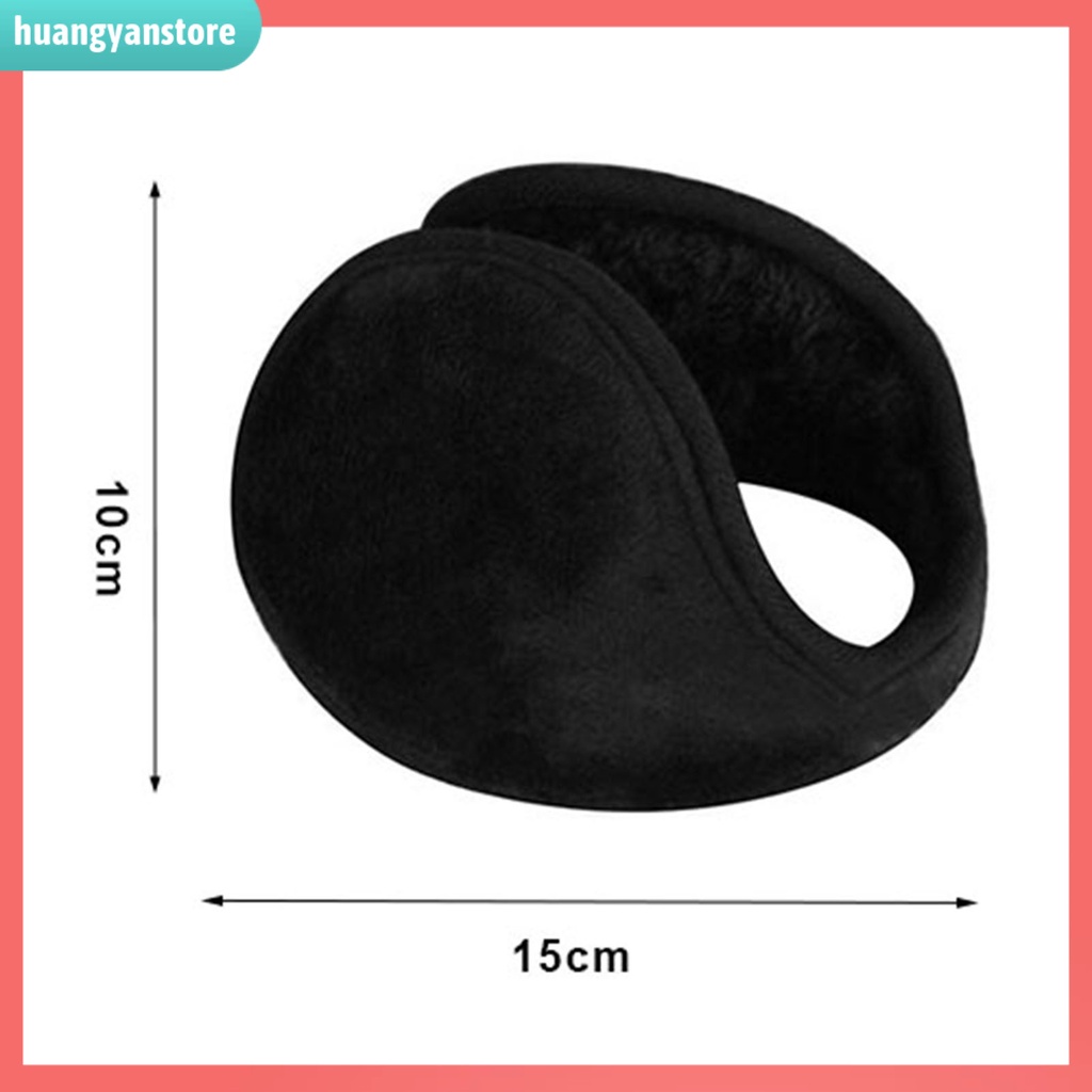 HY| Unisex Black Earmuff Winter Ear Muff Wrap Band Warmer Grip Earlap Gift