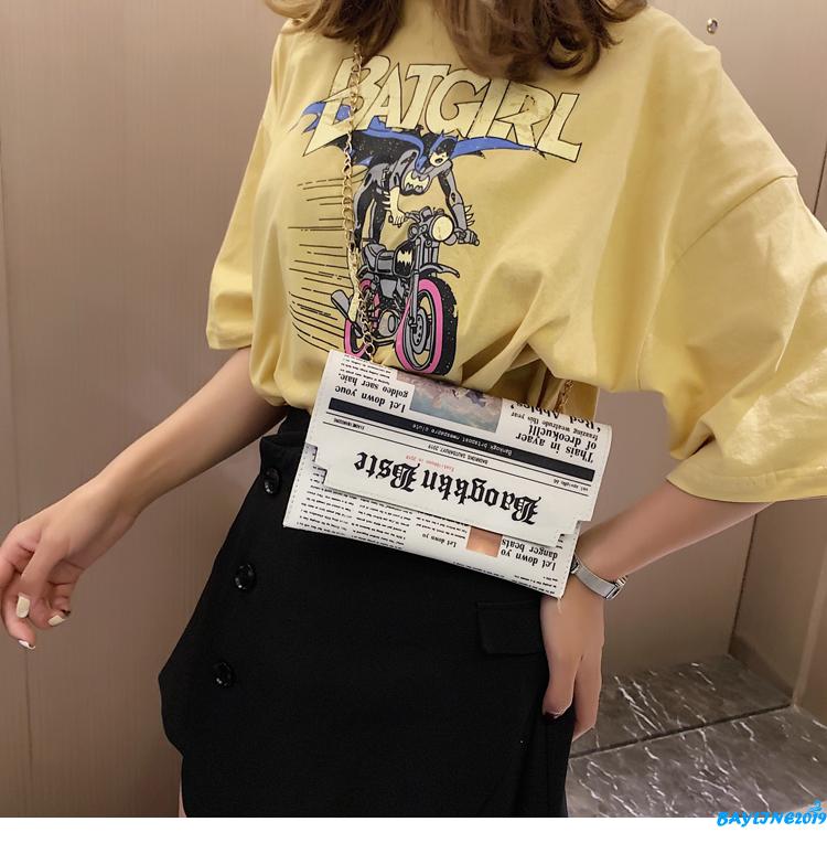 Túi Đeo Chéo Da Giả In Chữ Thời Trang Cho Nữ