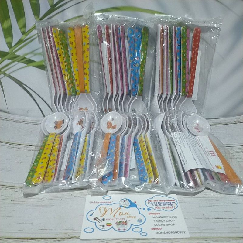 Hàng đồng giá 39k😆Set 10 Muỗng ăn dặm bầu tròn cho bé nhiều hình đã về thêm