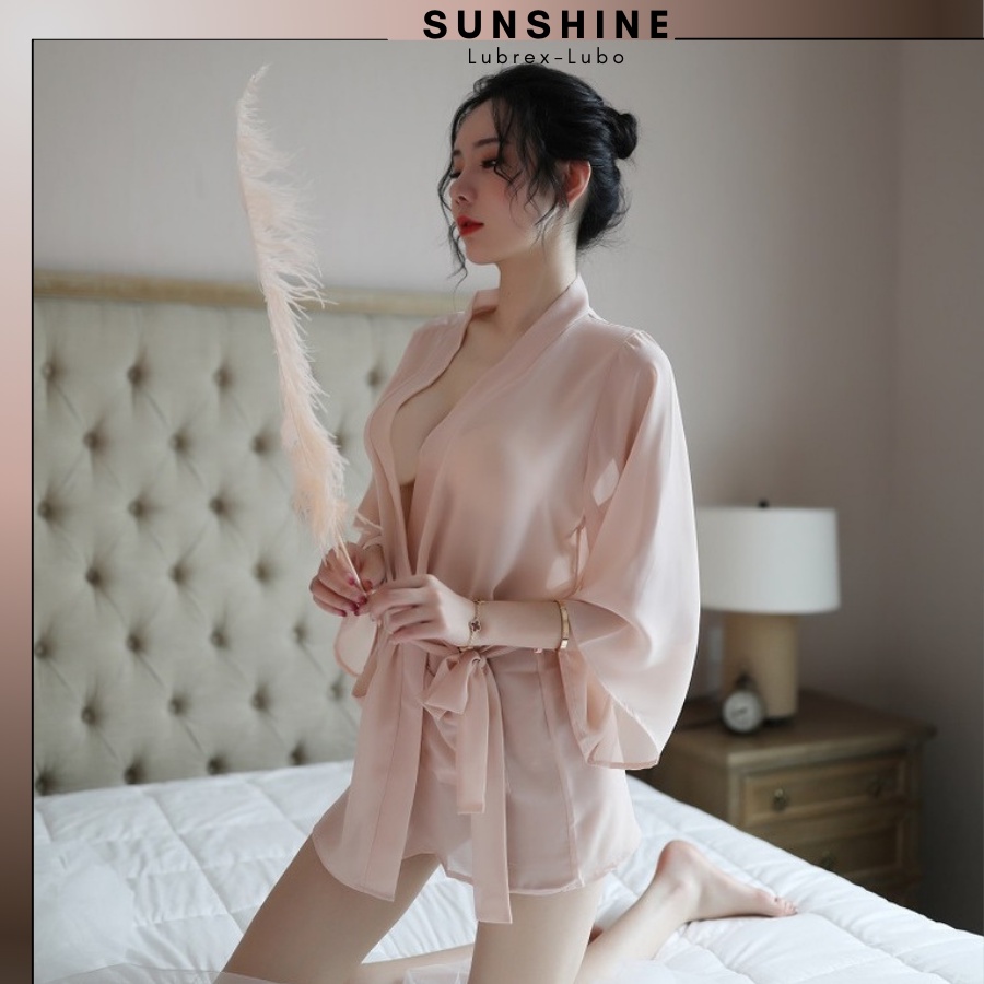 Áo Choàng Ngủ Sexy Voan Mỏng Xuyên Thấu Gợi Cảm SUNSHINE LUBREXLUBO _CN1132 | BigBuy360 - bigbuy360.vn