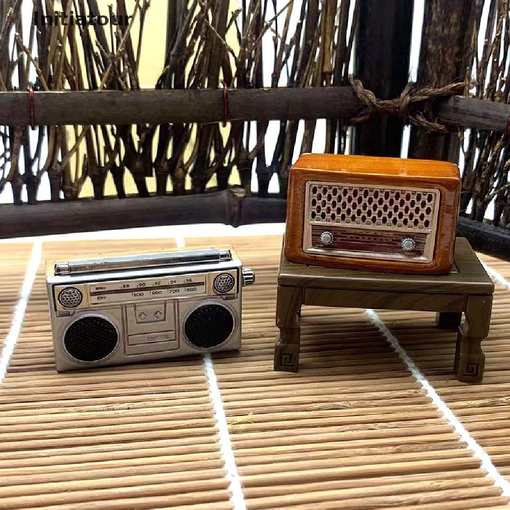 Radio Mini Phong Cách retro 1: 12 Trang Trí Nhà Búp Bê