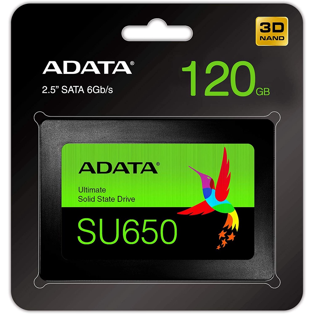 Ổ cứng ADATA SSD SU650 3D-NAND 2.5&quot; SATA III up to 520MB/s (120GB/240GB/256GB/480GB/512GB)