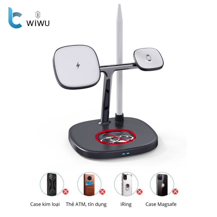 Đế Sạc Không Dây WIWU Power Air 4in1