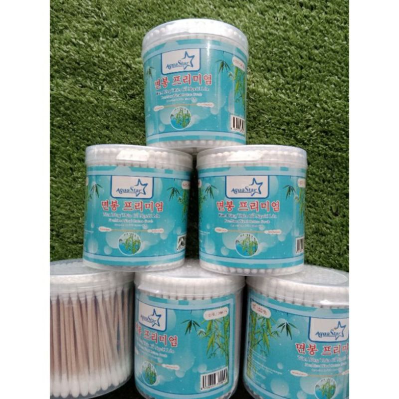 Tăm bông ráy tai thân  gỗ Aquastar