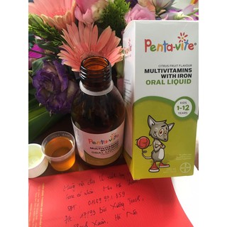 PENTAVITE - VITAMIN tổng hợp kèm SẮT TĂNG SỨC ĐỀ KHÁNG CHO BÉ 200 ml