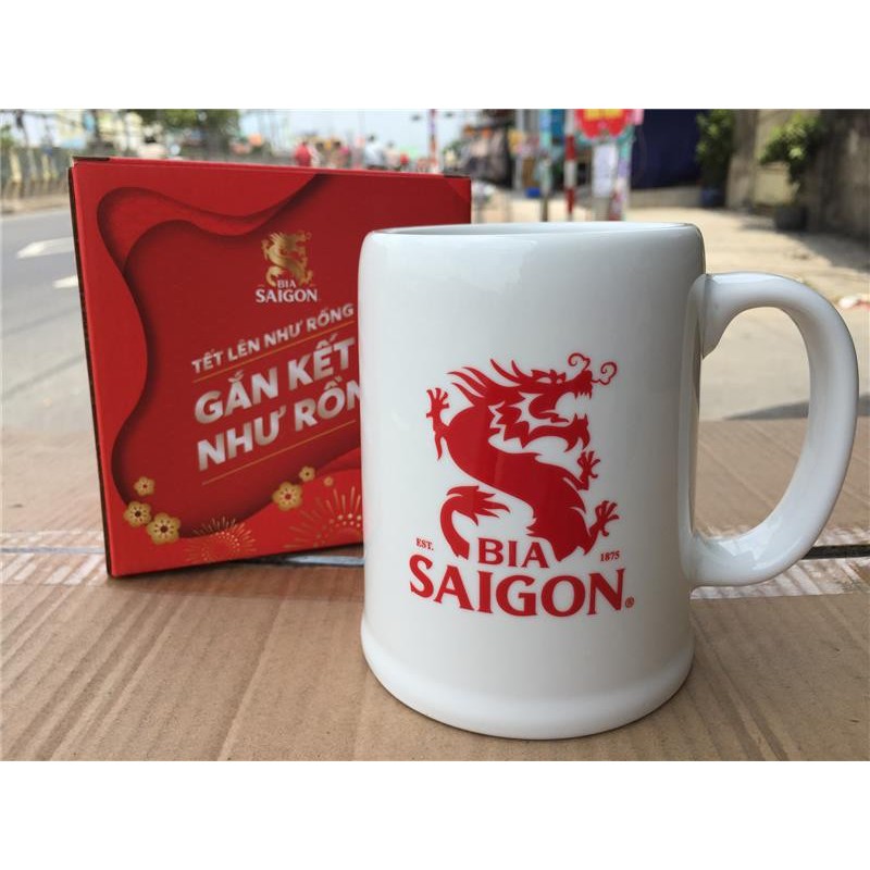LY SỨ MINH LONG QUÀ TẶNG CỦA BIA SÀI GÒN BIA 333