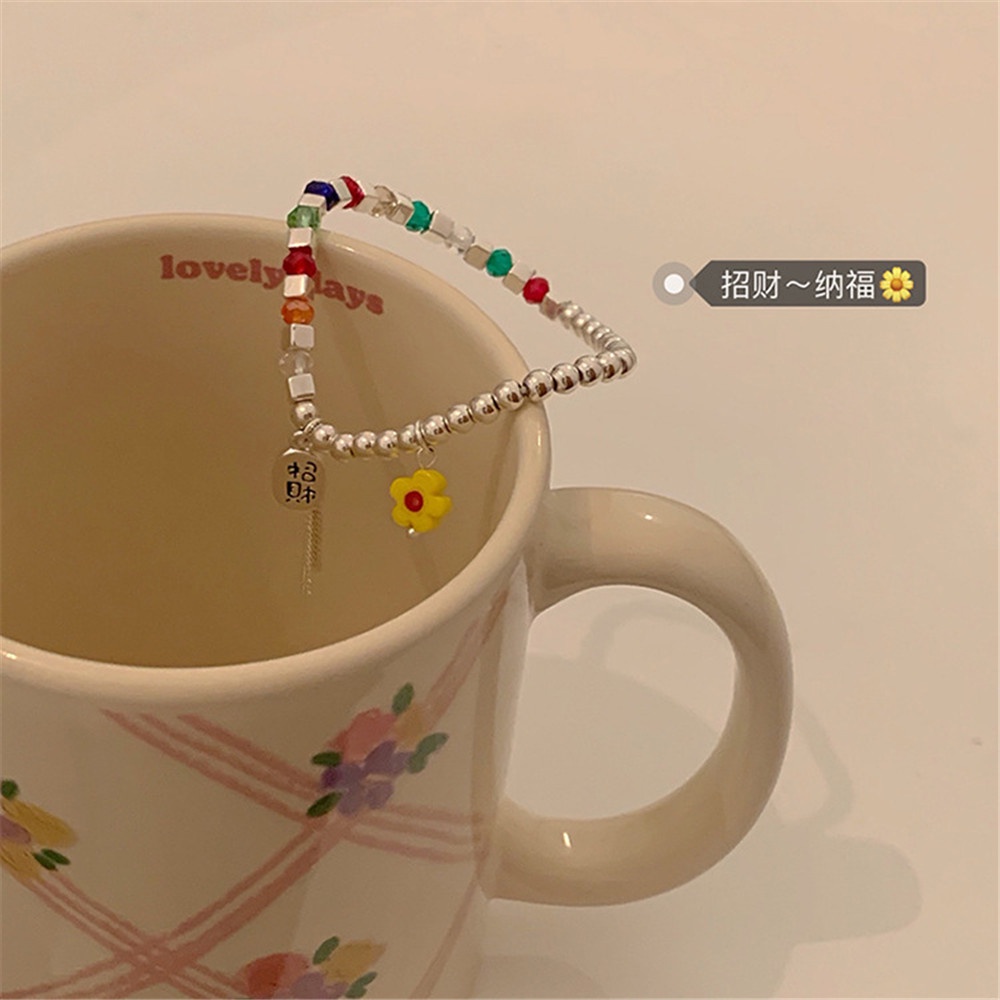 Vòng Tay Chuỗi Hạt Nhiều Màu Thời Trang Mùa Hè Cho Nữ