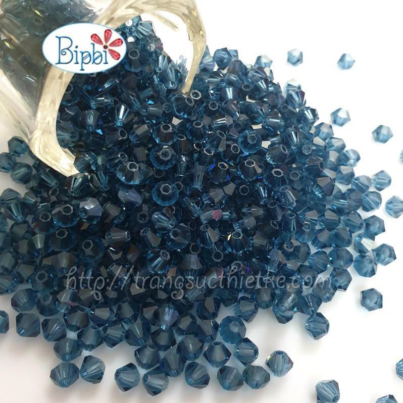 100 viên pha lê màu xanh cửu long