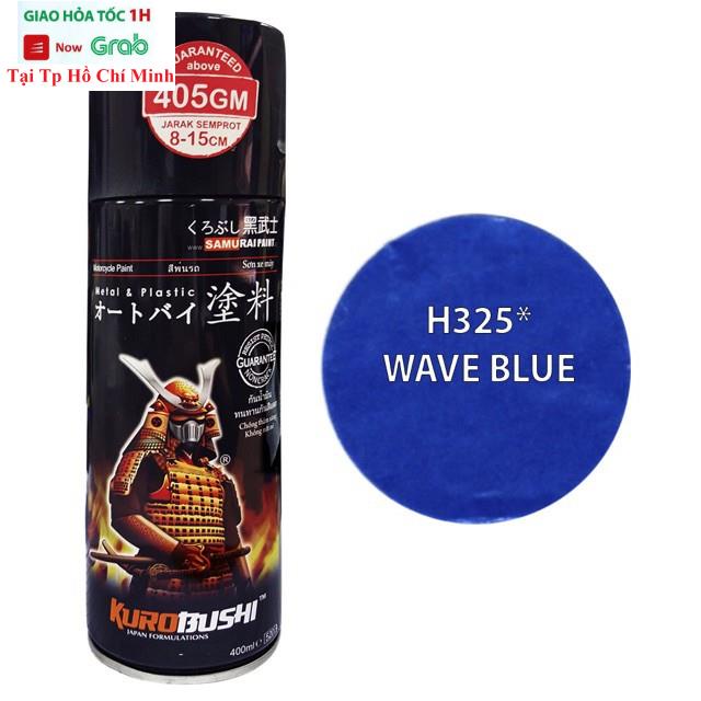 Sơn Xịt Samurai Màu Xanh Wave Blue - Mã H325