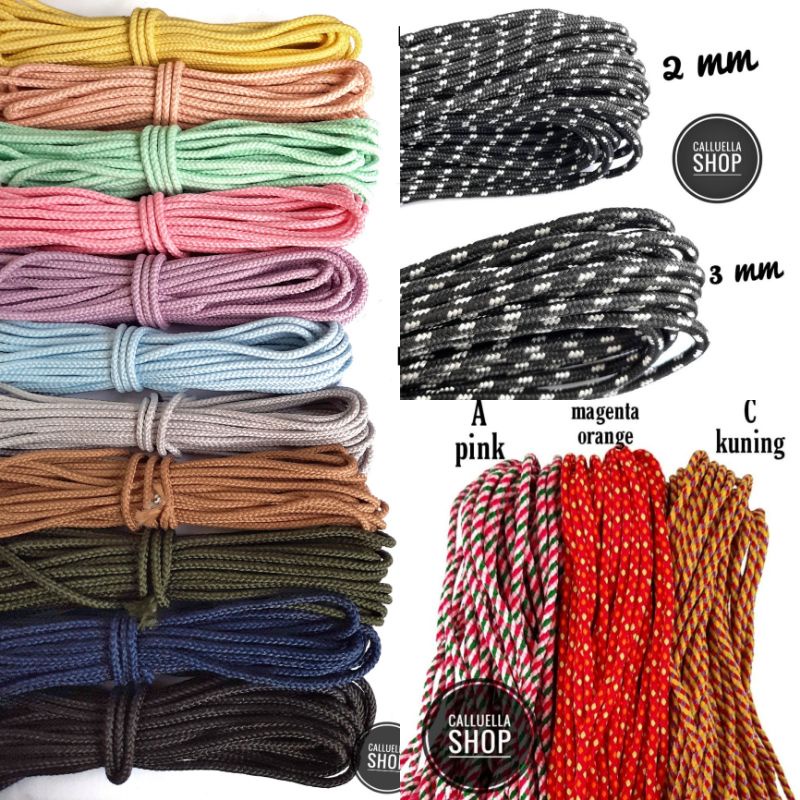Dây Thường Xuyên 2MM Họa Tiết Đường Kẻ | Dây Đeo Mặt Nạ Làm Thủ Công