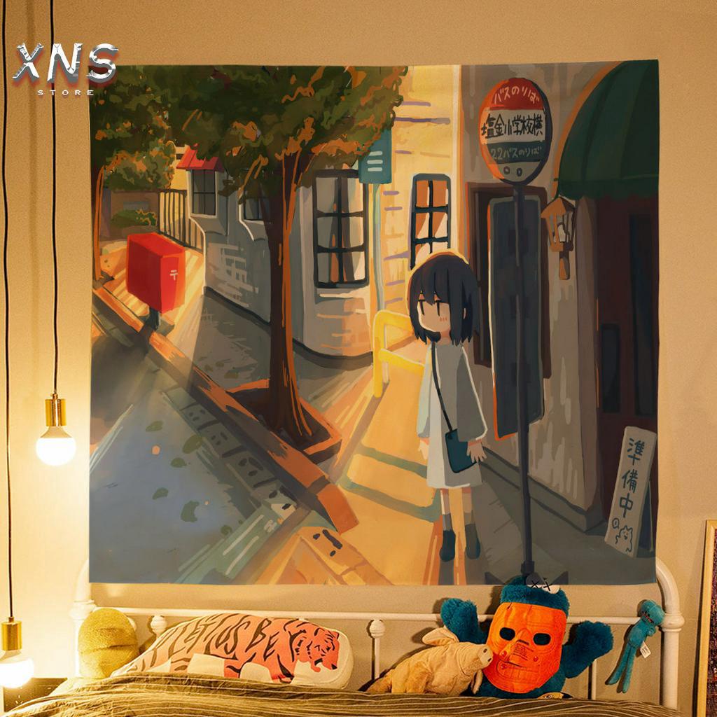 Tấm vải treo tường decor phòng hình nhân vật hoạt hình One Piece