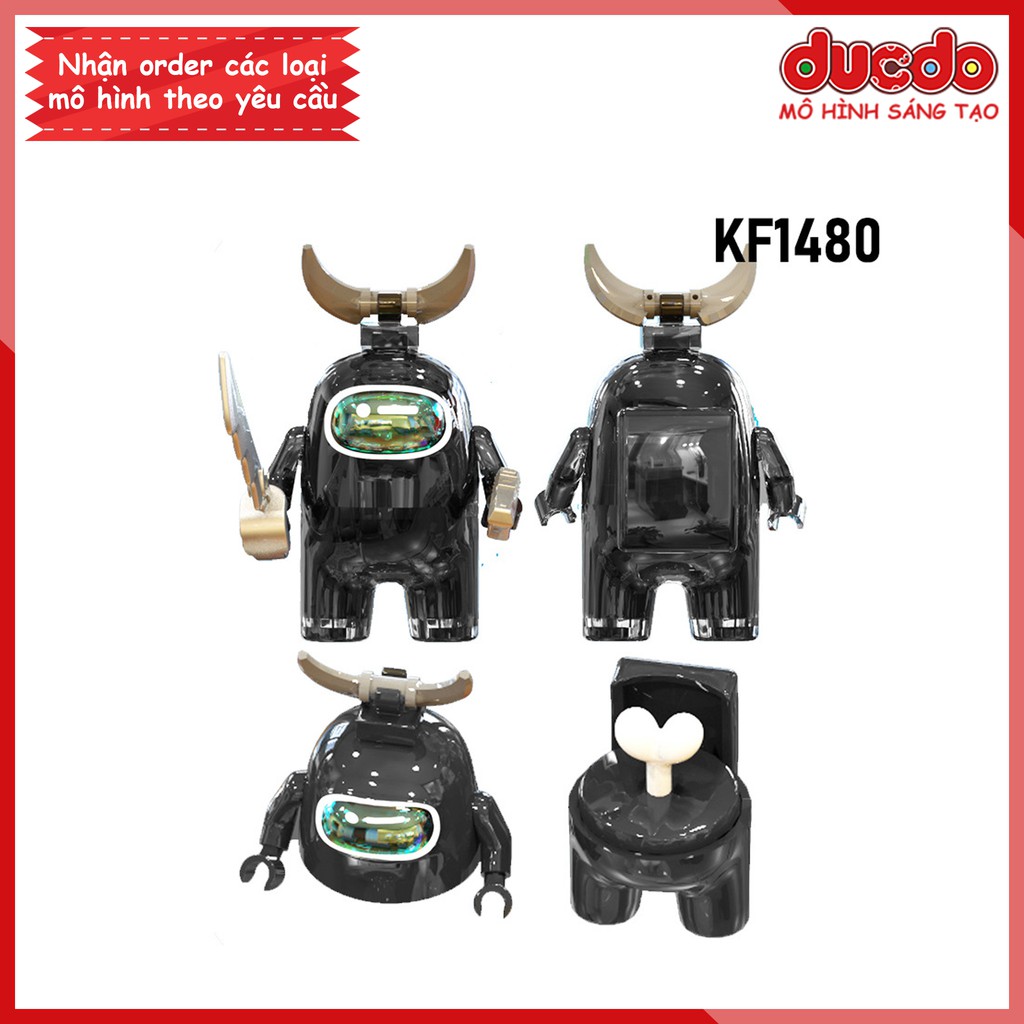 Minifigures các nhân vật trong game Among Us - Đồ Chơi Lắp Ghép Xếp Hình Mini Mô hình Kopf KF6132