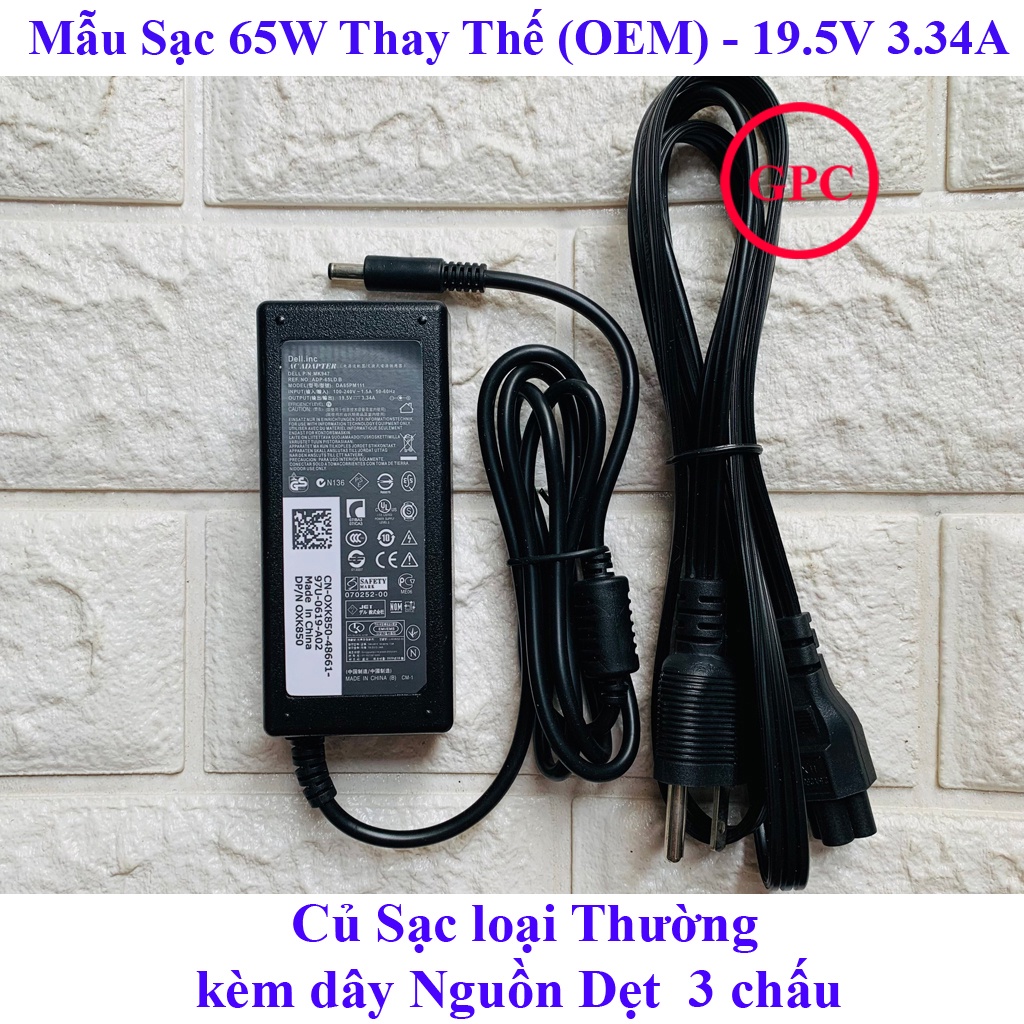 SẠC DELL KIM NHỎ Vostro 5568 3558 3458 3559 3147 5555 5755 3.34A ~ 65W