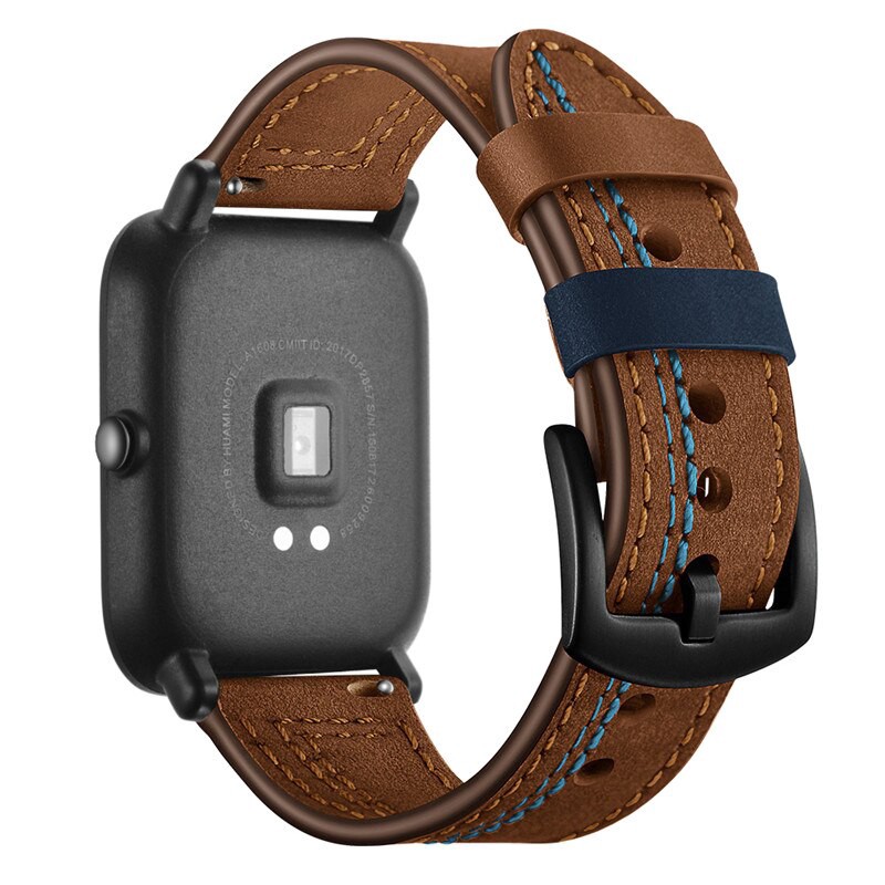 Sale 70% Phụ kiện dây đeo bằng da chính hãng Huami Amazfit GTS, Brown Giá gốc 347,000 đ - 81B166