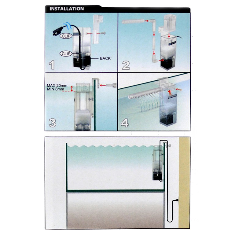 Máy lọc váng Odyssea Clean 100 - Cho hồ cá cảnh.