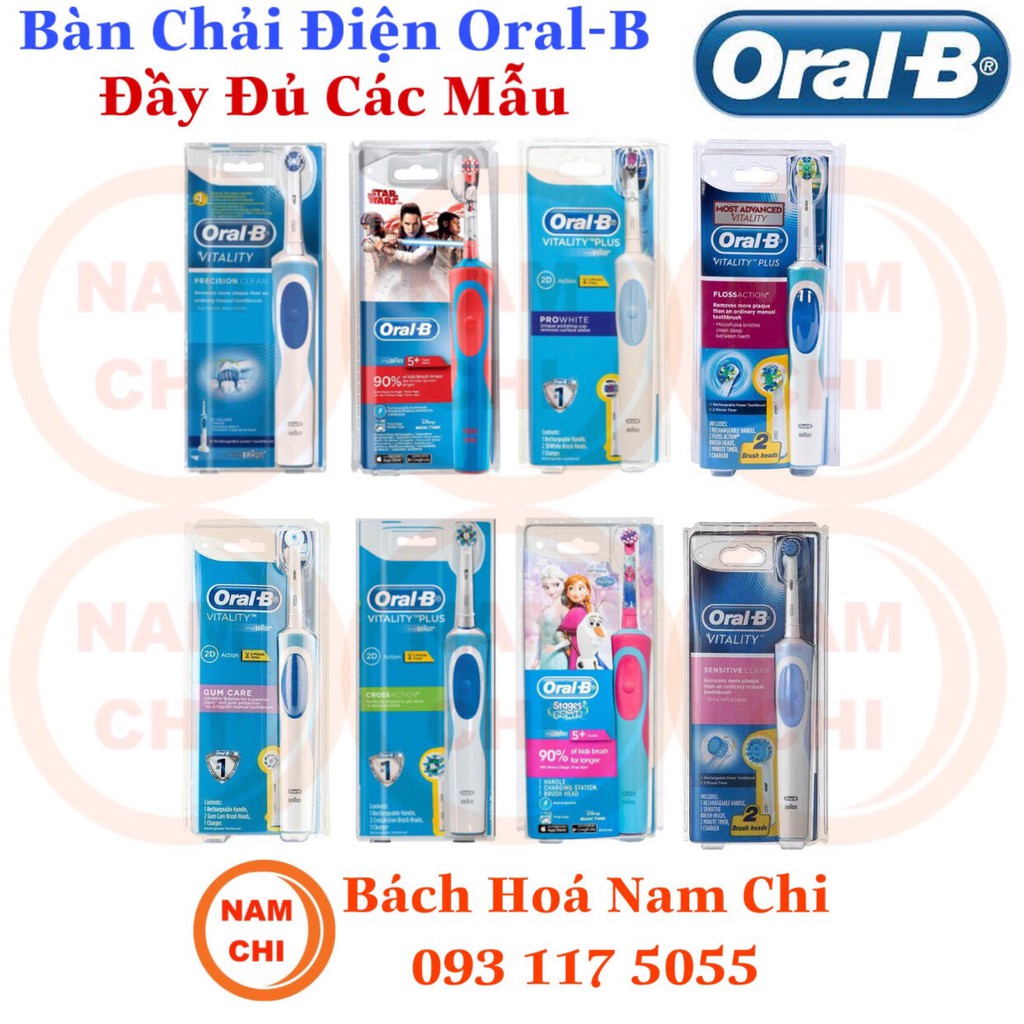 [Full Mẫu] Bàn Chải Điện Oral-B Cho Người Lớn và Trẻ Em - Nhập Khẩu Úc và Đức