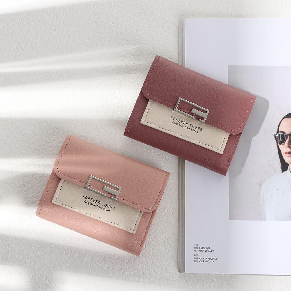 Ví Da PU Mini Dáng Vuông Thời Trang Cho Nữ