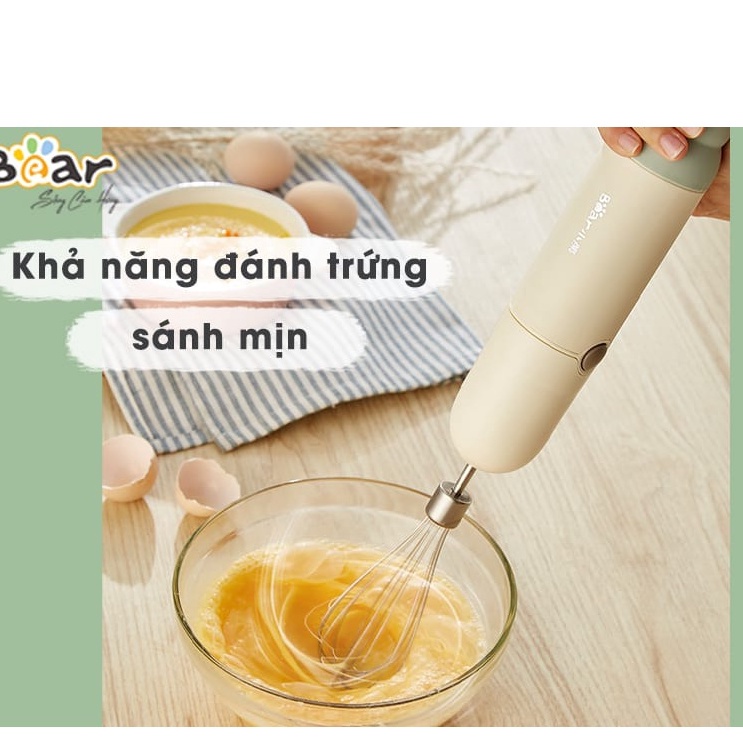 Bộ Máy Xay Bear-JBQ-B50E1 Đa Năng Xay Ăn Dặm, Xay Cháo, Xay tỏi ớt, Đánh Trứng Cầm Tay Tiện Lợi ,BH 18 tháng